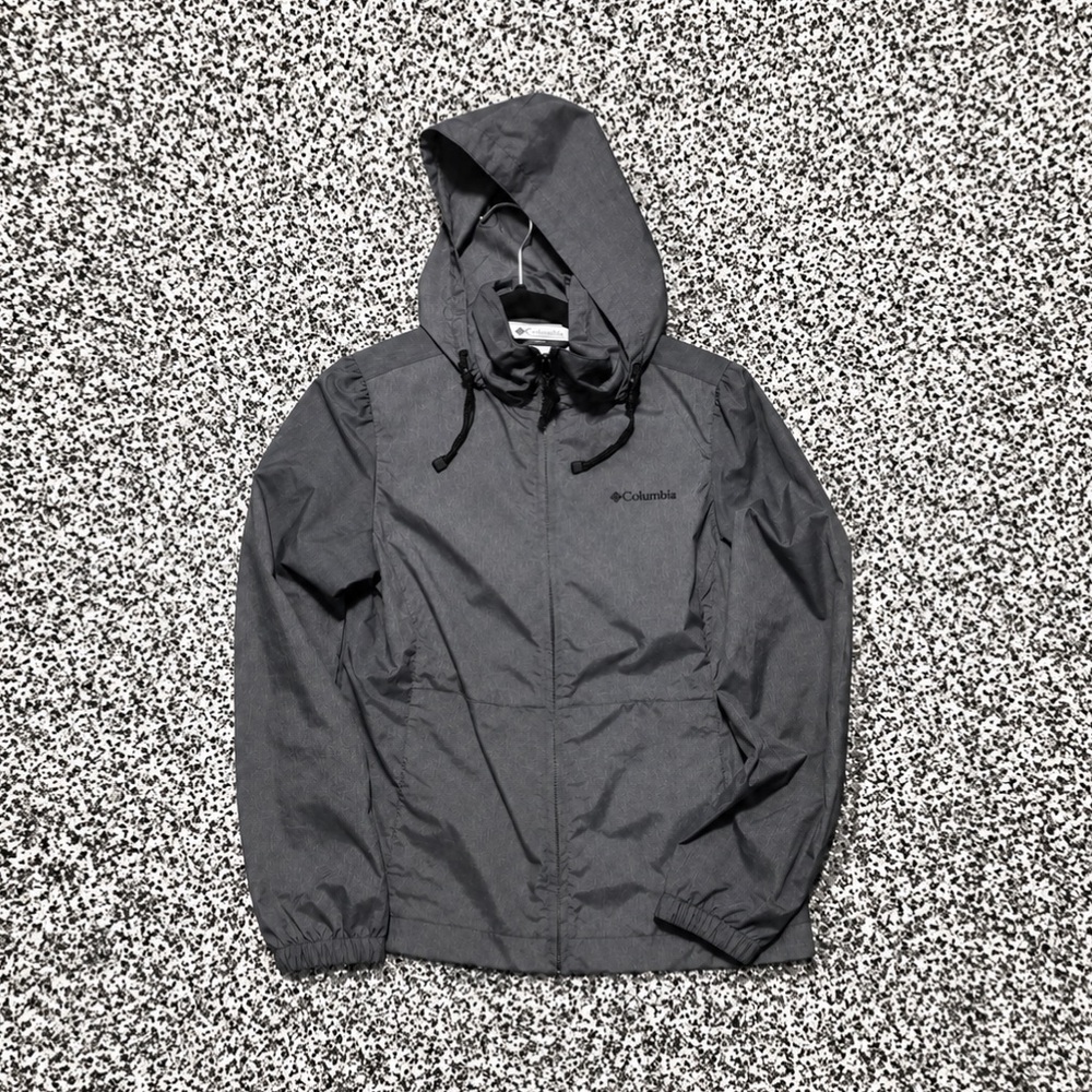 Columbia ✦ Y2K Gray Lightweight Windbreaker Jacket (XS/S)
